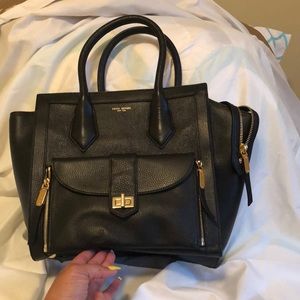 Henri Bendel Rivington Tote - Black Pebble Leather